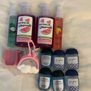 Bath & Body works new antbacterial hand sanitizers and two holders